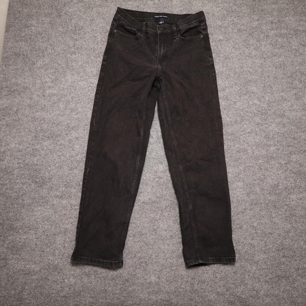 Calvin Klein Jeans Jeans Womens 4 Black Charcoal Wash Straight Denim Classic